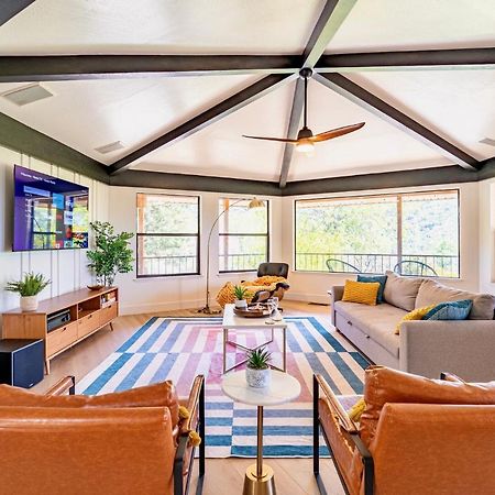 Secluded Mtn Top Family Haven W/Views Spa & Arcade Three Rivers Esterno foto