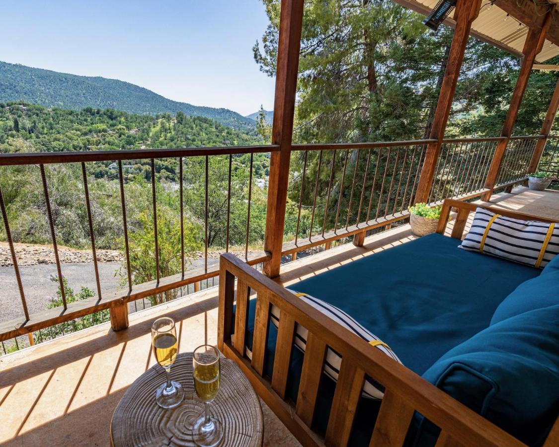Secluded Mtn Top Family Haven W/Views Spa & Arcade Three Rivers Esterno foto